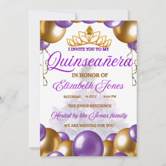 Invitacion 15 años 招待状