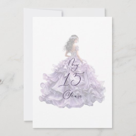 INVITACION 15 AÑOS 招待状 (裏面)