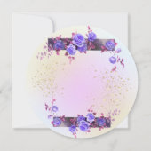 Invitación  20 cumpleaños con rosas personalizada 招待状 (裏面)