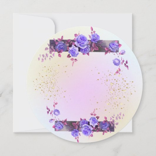 Invitación  20 cumpleaños con rosas personalizada 招待状 (裏面)