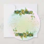 Invitación  20 cumpleaños con rosas personalizada 招待状 (裏面)