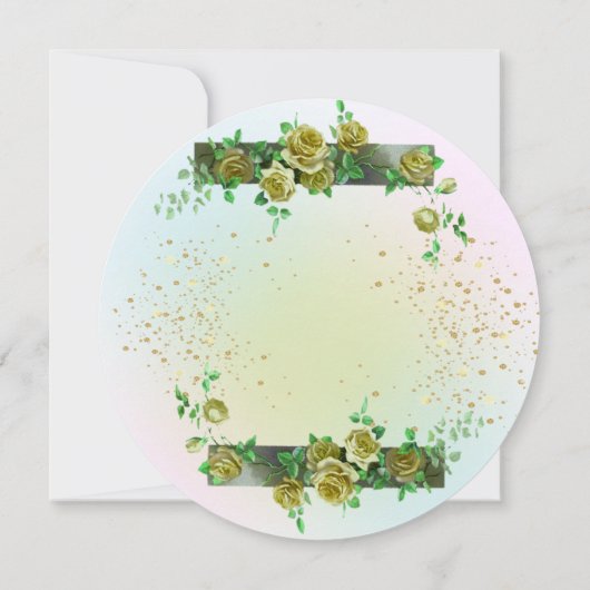 Invitación 20 cumpleaños con rosas personalizada 招待状 (裏面)