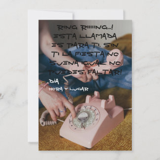 Invitación 90s 招待状