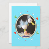 Invitacion a Baby Shower 招待状 (正面/裏面)