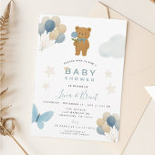 Invitación a Baby Shower de Teddy Bear 招待状