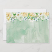 Invitación a Baby Shower para animales florales 招待状 (裏面)