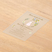 Invitación acrílico JULIA Primera Comunión アクリル招待状 (レイダウン)