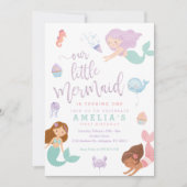 Invitación al cumpleaños de la sirena bajo el mar 招待状 (正面)