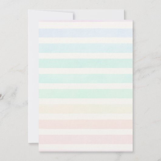 Invitación al cumpleaños de la sirena bajo el mar 招待状 (裏面)