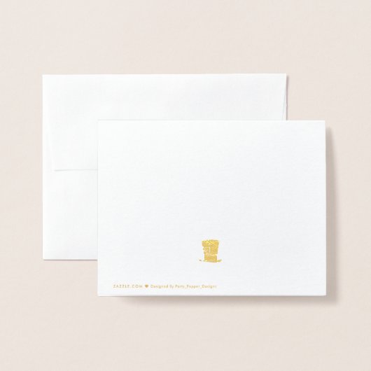 Invitación Alicia Maravillas 箔カード (裏面封筒付き)