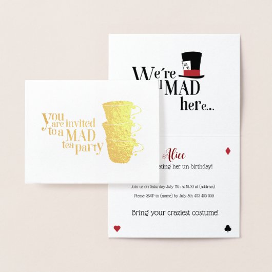 Invitación Alicia Maravillas 箔カード (ディスプレー)