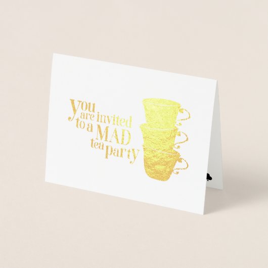 Invitación Alicia Maravillas 箔カード (正面)