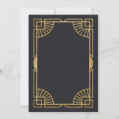 Invitación Art Deco Wedding Invitation 招待状 (裏面)