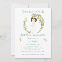 Invitación AURORA Primera Comunión 招待状