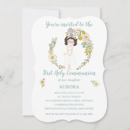Invitación AURORA Primera Comunión 招待状