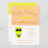 Invitación Baby Bee | Baby Shower Invitation 招待状 (正面/裏面)