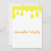 Invitación Baby Bee | Baby Shower Invitation 招待状 (裏面)