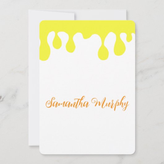 Invitación Baby Bee | Baby Shower Invitation 招待状 (裏面)