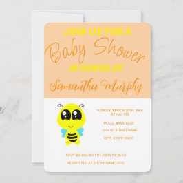 Invitación Baby Bee | Baby Shower Invitation 招待状