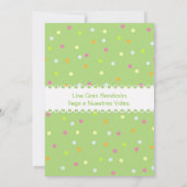 Invitación Baby Shower - Fondo Verde 招待状 (裏面)