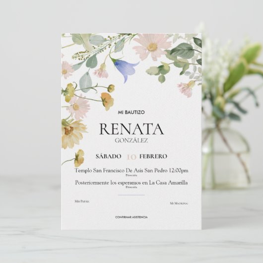 Invitación Bautizo シーズンカード (スタンド正面)