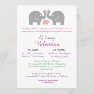 invitacion bautizo 招待状