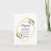 Invitación Bautizo Plegada 招待状 (正面)