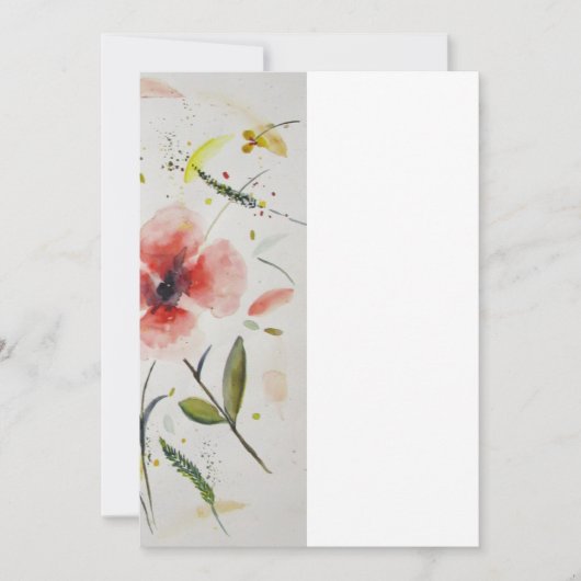 Invitacion boda flor 招待状 (正面)