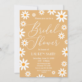 Invitación Boho Daisies Bridal Shower party 招待状