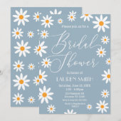 Invitación Boho Daisies Bridal Shower party 招待状 (正面/裏面)