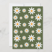 Invitación Boho Daisies Bridal Shower party 招待状 (裏面)