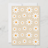 Invitación Boho Daisies Bridal Shower party 招待状 (裏面)