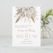 Invitación Boho Floral Wedding 招待状 (スタンド正面)