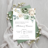 Invitación Boho Floral Wedding 招待状