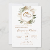 Invitación Boho Floral Wedding 招待状 (正面)