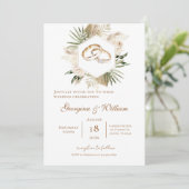 Invitación Boho Floral Wedding 招待状 (スタンド正面)