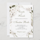 Invitación Boho Spanish Wedding Invitation 招待状 (正面)