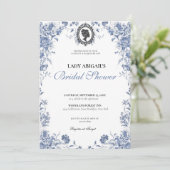 Invitación Budget Purple Florals Bridgerton Bridal 招待状 (スタンド正面)