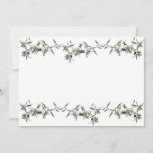 Invitación con acuarela de rama de olivo 招待状 (正面)