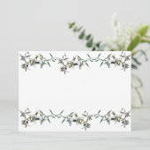 Invitación con acuarela de rama de olivo 招待状 (スタンド正面)