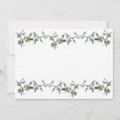 Invitación con acuarela de rama de olivo 招待状 (裏面)