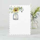 Invitacion con diseño de florero y margarita 招待状 (スタンド正面)