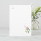 Invitación con flor rosa 招待状 (スタンド正面)