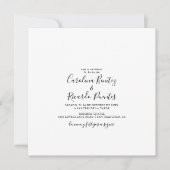 Invitación Cuadrada y Sencilla de Boda 招待状 (正面)
