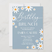 Invitación Daisies Birthday Brunch Party Invitatio 招待状 (正面)