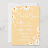 Invitación Daisies Birthday Brunch Party Invitatio 招待状 (正面)