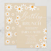 Invitación Daisies Birthday Brunch Party Invitatio 招待状 (正面/裏面)