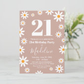 Invitación Daisies Birthday Party Invitation 招待状 (スタンド正面)