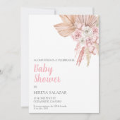 Invitacion de baby shower parninia tema boho 招待状 (正面)