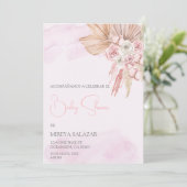 Invitacion de baby shower parninia tema boho 招待状 (スタンド正面)